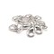100 or 500 Pieces: 6 x 10 mm Silver Plated Lobster Claw Clasps